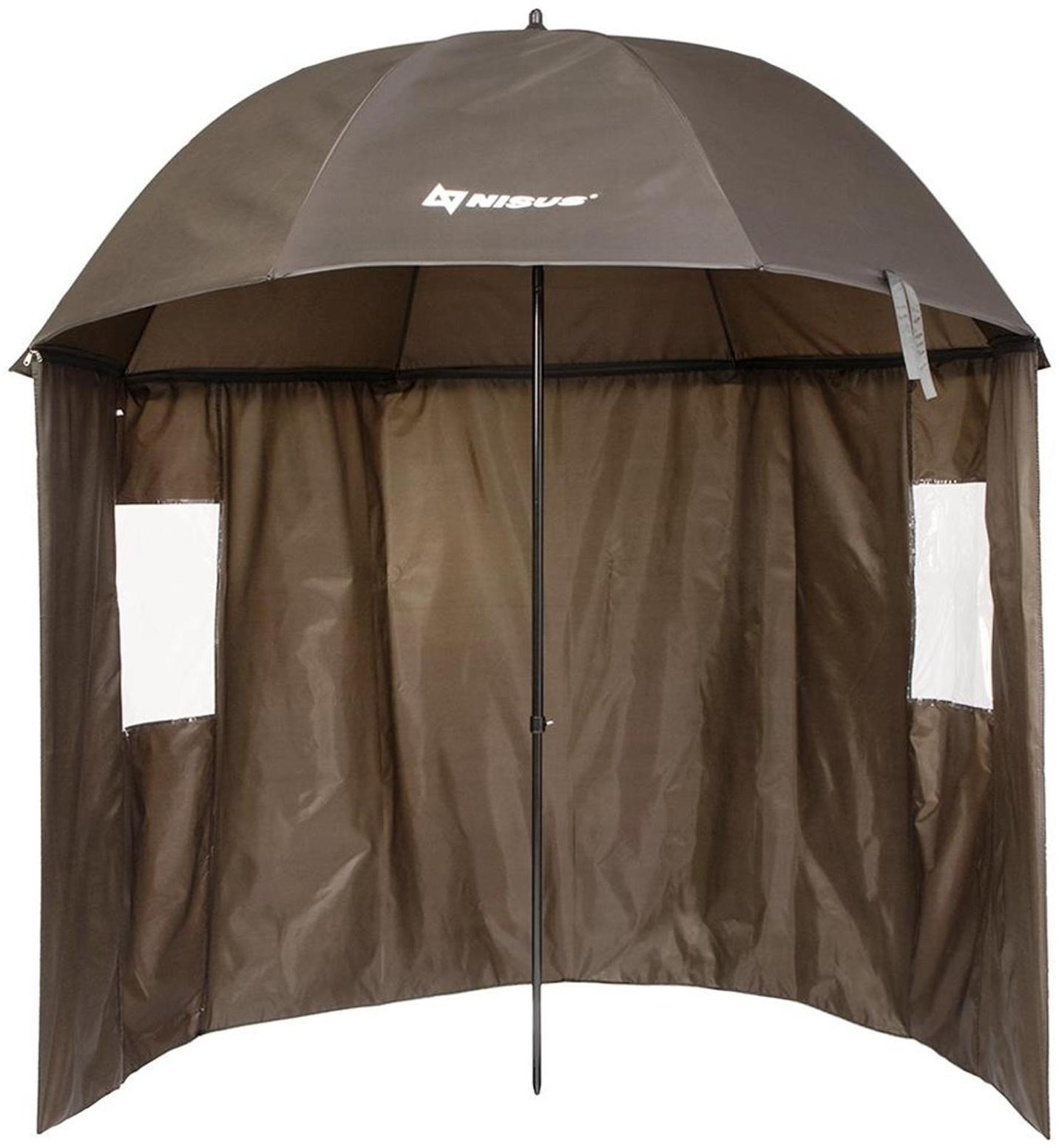 Зонт с тентом NISUS, диаметр 2.4 м, прямой, полузакрытый