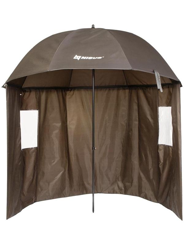 Зонт с тентом NISUS, диаметр 2.4 м, прямой, полузакрытый