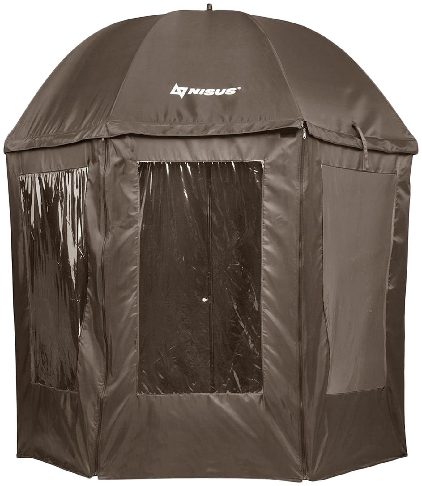 Зонт с тентом NISUS, диаметр 2.4 м, прямой, закрытый