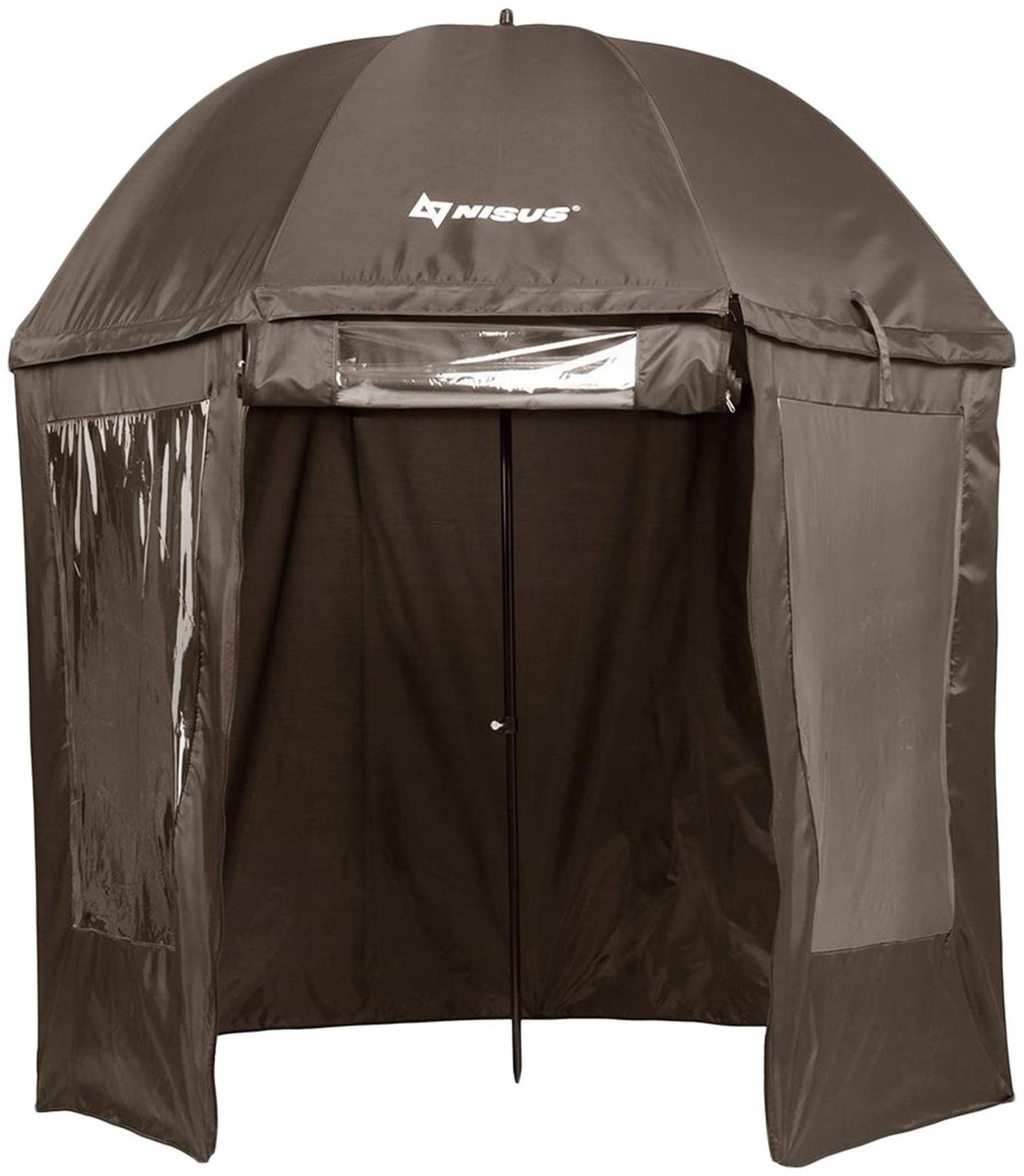 Зонт с тентом NISUS, диаметр 2.4 м, прямой, закрытый