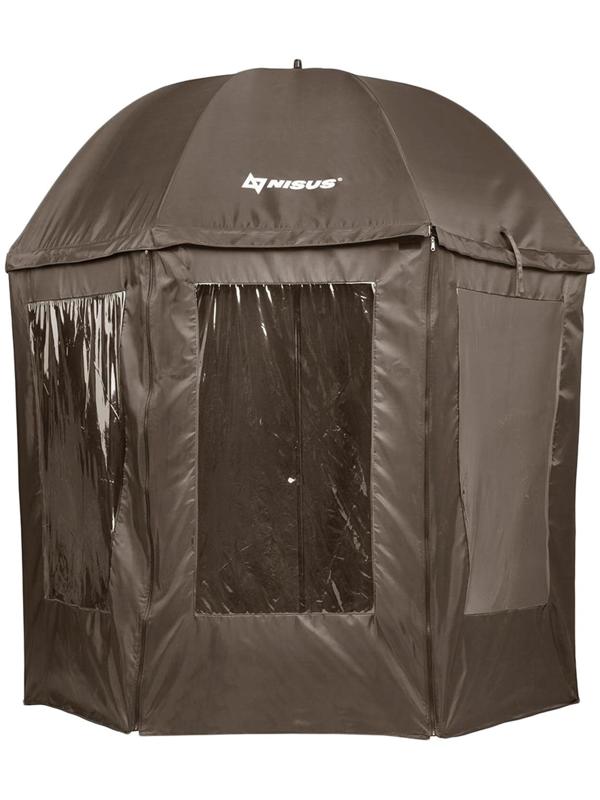 Зонт с тентом NISUS, диаметр 2.4 м, прямой, закрытый