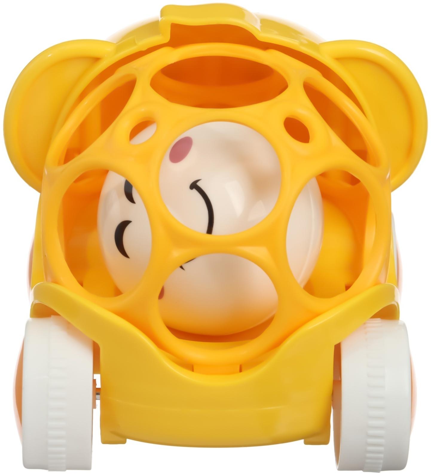 Погремушка - неразбивайка «Обезьянка», с эластичными элементами