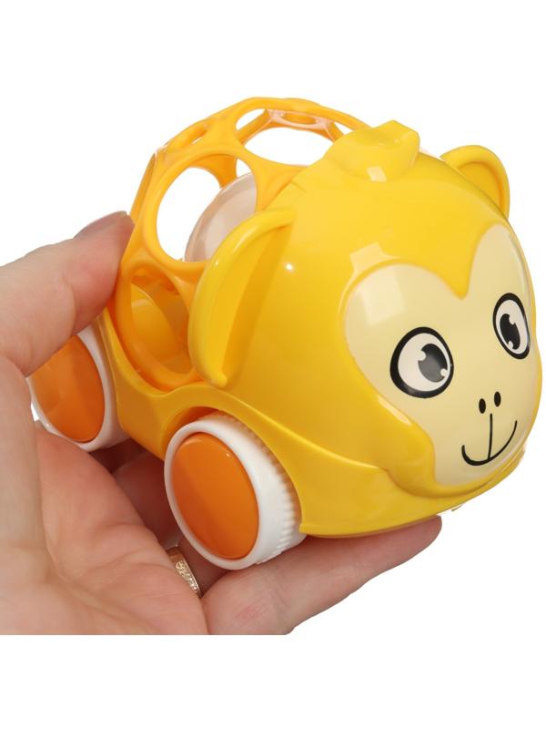 Погремушка - неразбивайка «Обезьянка», с эластичными элементами