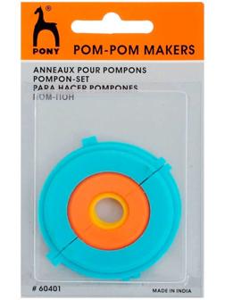 Устройство для изготовления помпонов, разъемное, 3,5/ 5,0/ 7,5 см, PONY