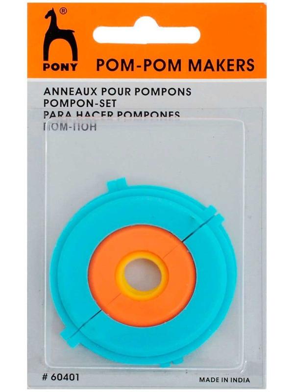 Устройство для изготовления помпонов, разъемное, 3,5/ 5,0/ 7,5 см, PONY