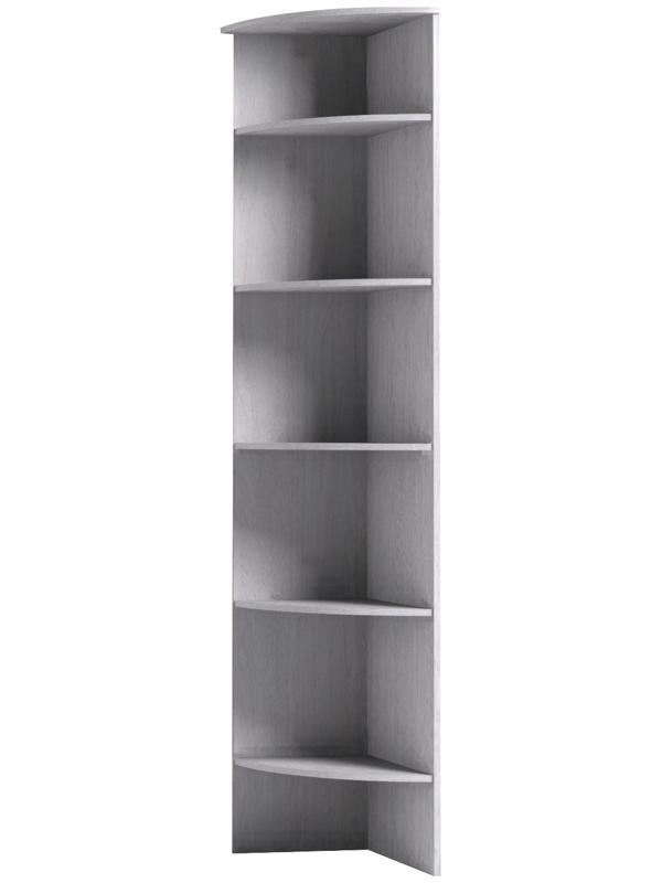 Полка угловая Sherlock 14, 590 × 400 × 2107 мм, цвет ясень анкор светлый