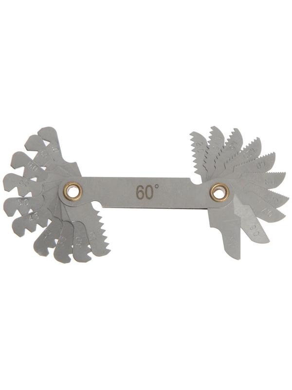 Резьбомер ТУНДРА, метрическая резьба, 0.5 - 7 мм