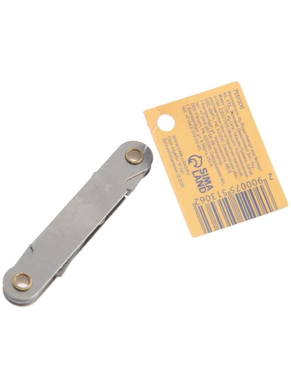 Резьбомер ТУНДРА, метрическая резьба, 0.5 - 7 мм