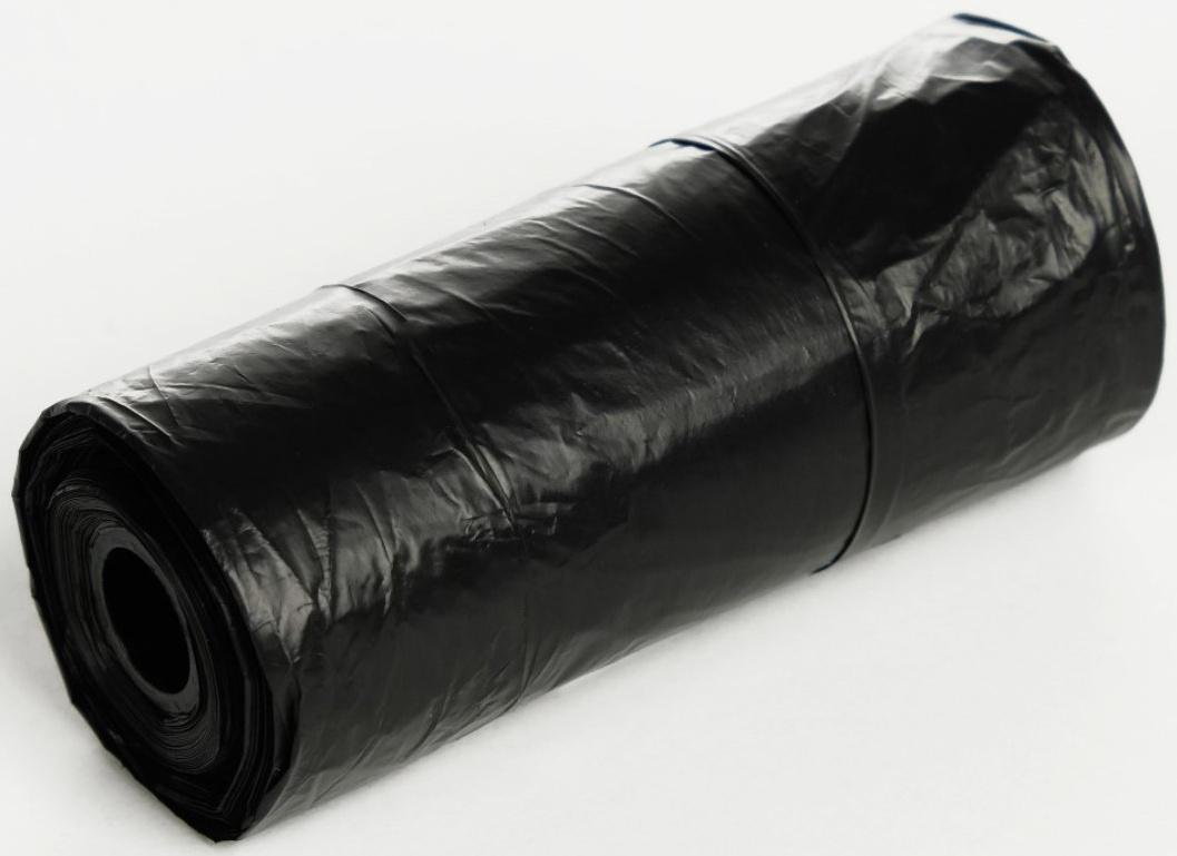 Контейнер с пакетами для уборки за собаками (рулон 15 пакетов 29х21 см), чёрный