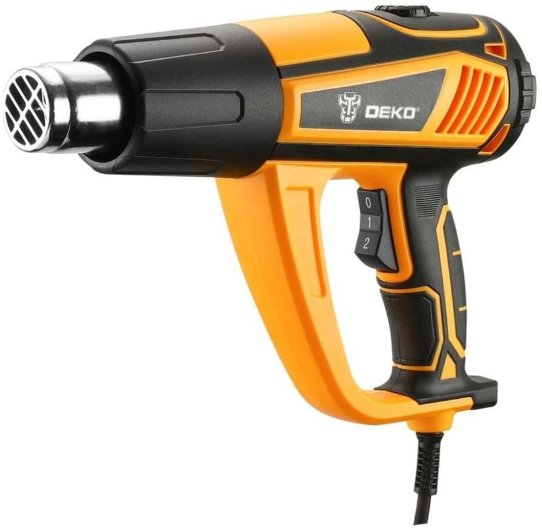 Фен строительный DEKO HG2450, 2450 Вт, плавная регулировка, 500 л/мин, кабель 2 м