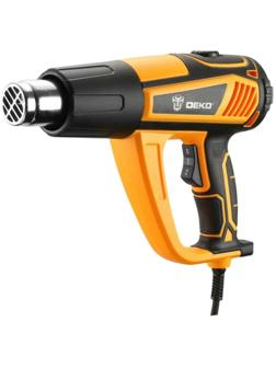 Фен строительный DEKO HG2450, 2450 Вт, плавная регулировка, 500 л/мин, кабель 2 м