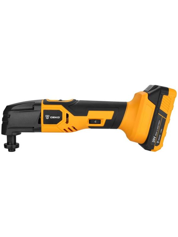 Реноватор аккумуляторный DEKO DKOT20 Multi, 2 Ач, 20 В, 18000 кол/мин, 4 насадки