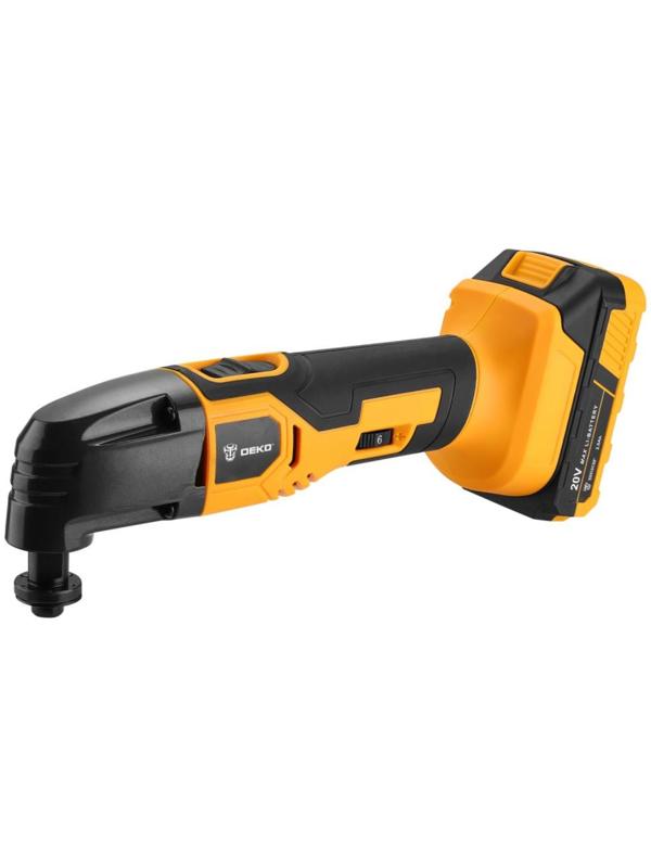 Реноватор аккумуляторный DEKO DKOT20 Multi, 2 Ач, 20 В, 18000 кол/мин, 4 насадки