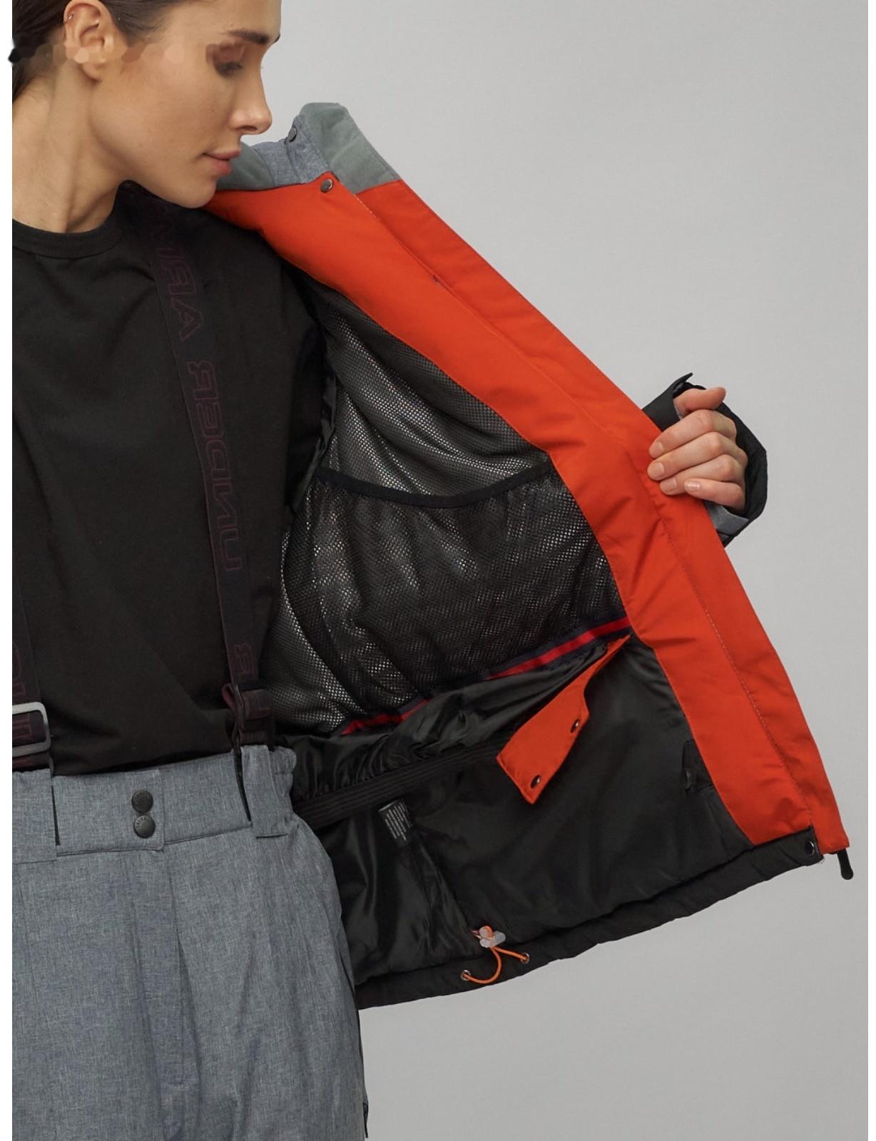 Костюм горнолыжный женский, размер 52, цвет чёрный