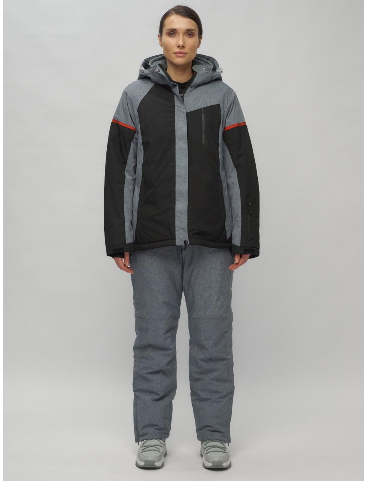 Костюм горнолыжный женский, размер 52, цвет чёрный