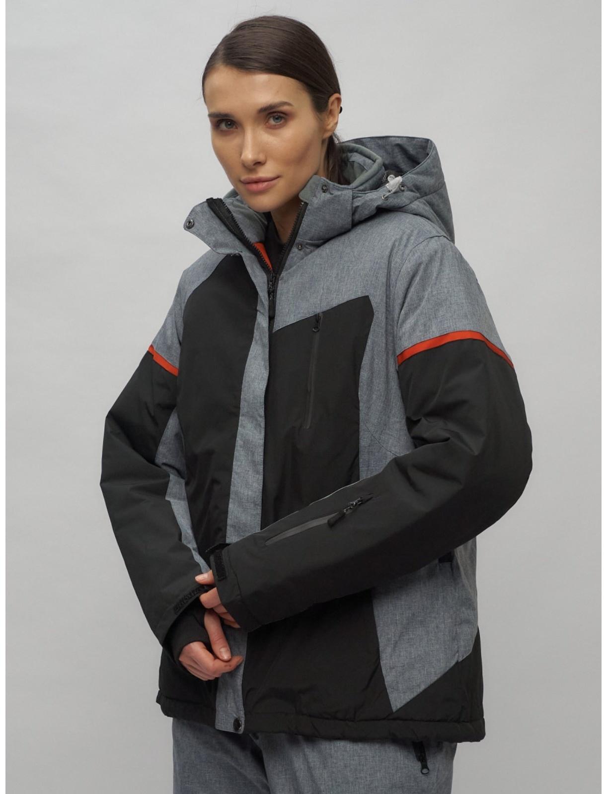 Костюм горнолыжный женский, размер 52, цвет чёрный