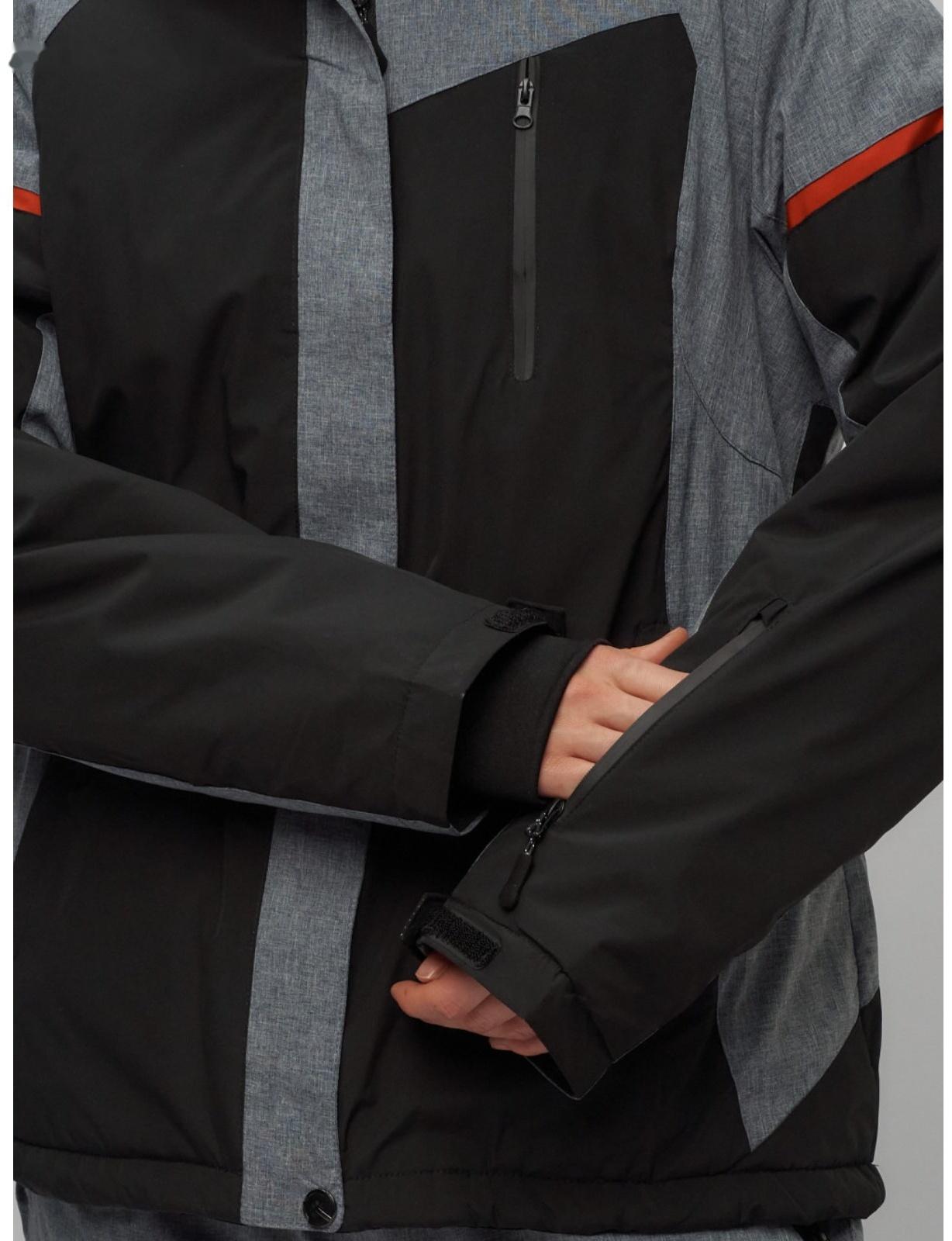 Костюм горнолыжный женский, размер 52, цвет чёрный