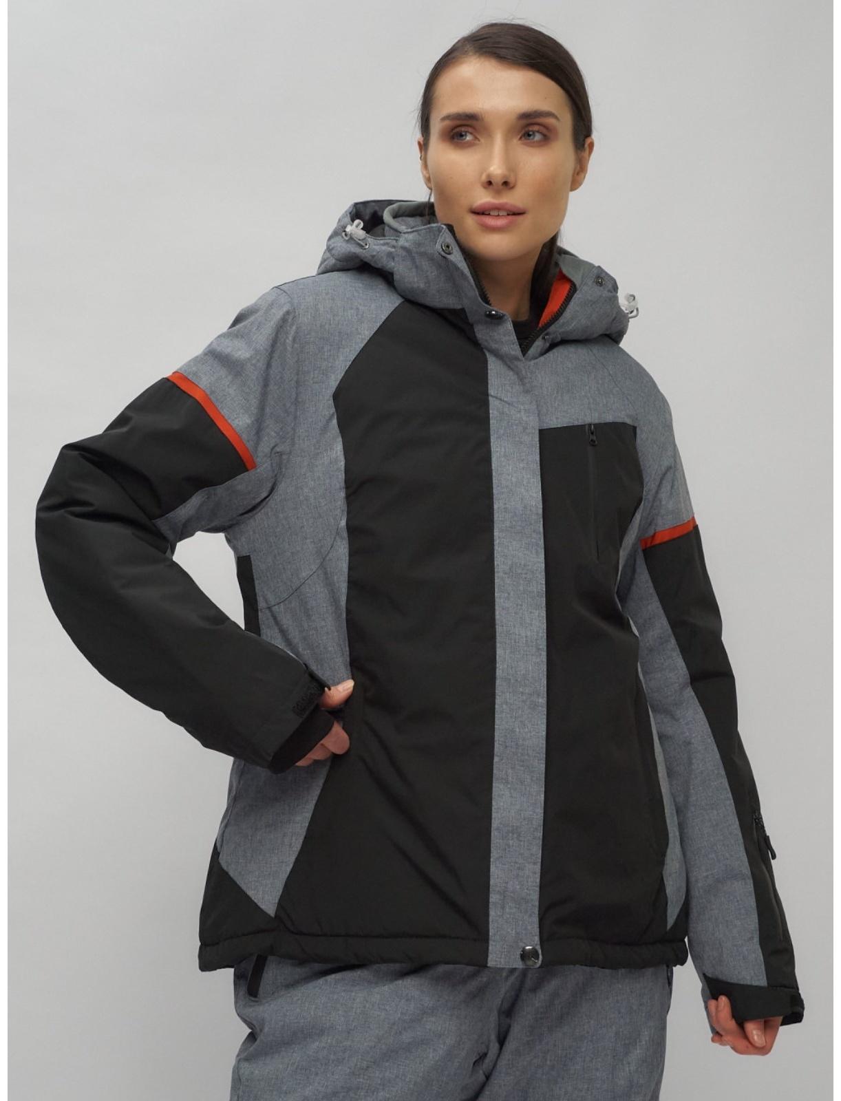 Костюм горнолыжный женский, размер 52, цвет чёрный