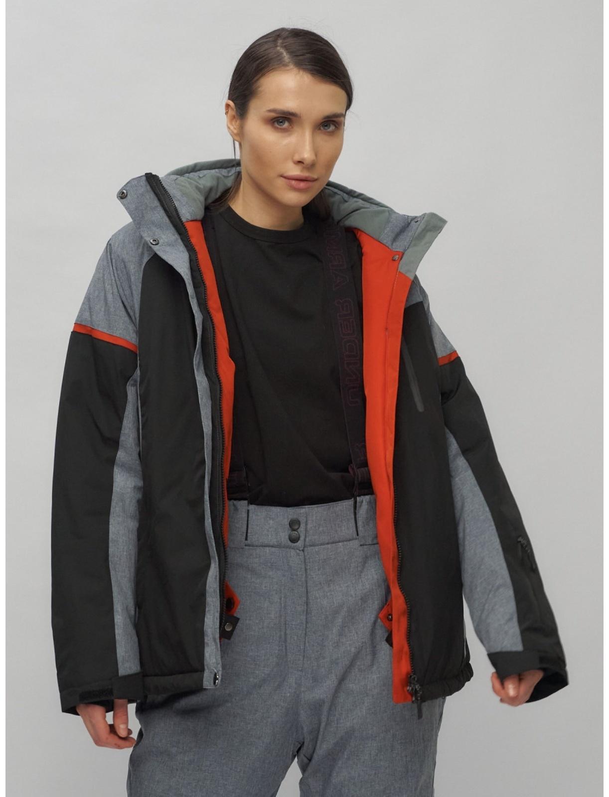 Костюм горнолыжный женский, размер 52, цвет чёрный