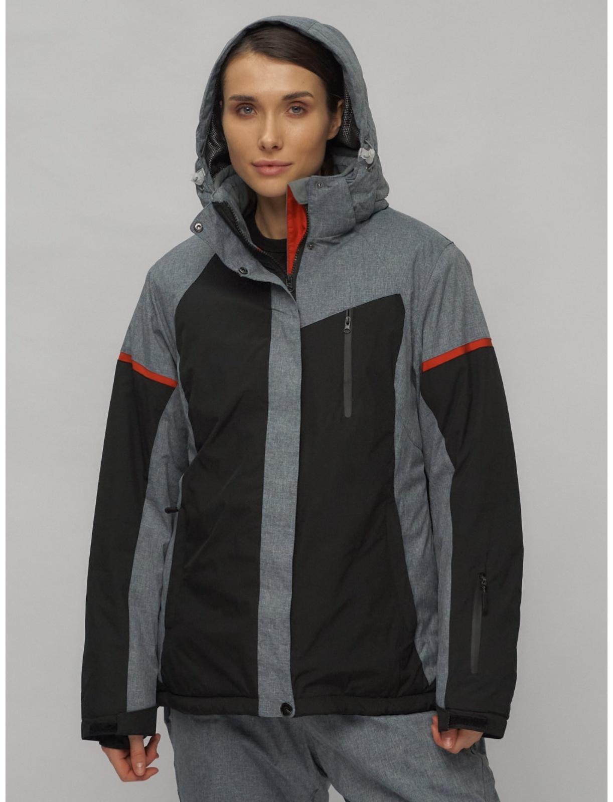 Костюм горнолыжный женский, размер 52, цвет чёрный