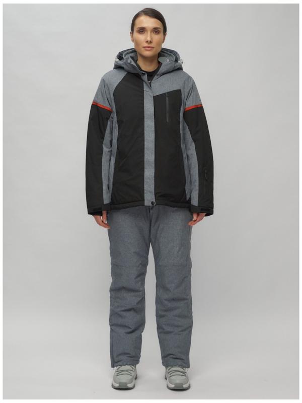 Костюм горнолыжный женский, размер 52, цвет чёрный