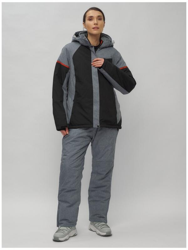 Костюм горнолыжный женский, размер 52, цвет чёрный