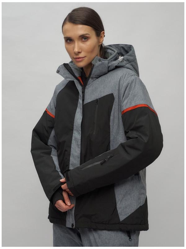 Костюм горнолыжный женский, размер 52, цвет чёрный