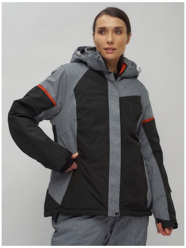 Костюм горнолыжный женский, размер 52, цвет чёрный