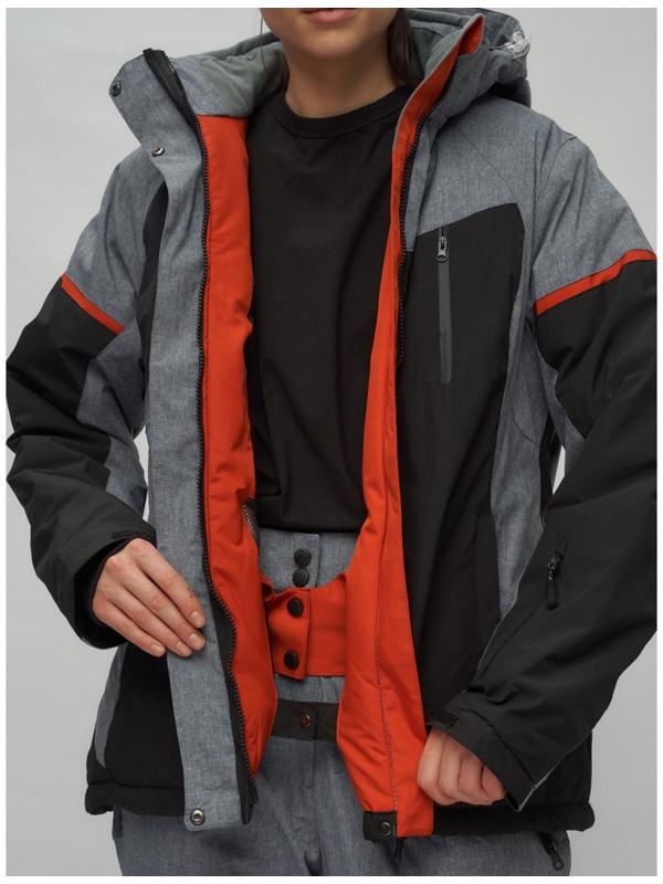 Костюм горнолыжный женский, размер 52, цвет чёрный