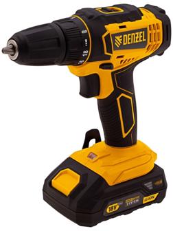 Дрель-шуруповерт Denzel 26116, аккумуляторная CDL-18-02BM, Li-Ion, 18 В, 2 акк.