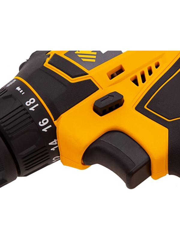 Дрель-шуруповерт Denzel 26116, аккумуляторная CDL-18-02BM, Li-Ion, 18 В, 2 акк.