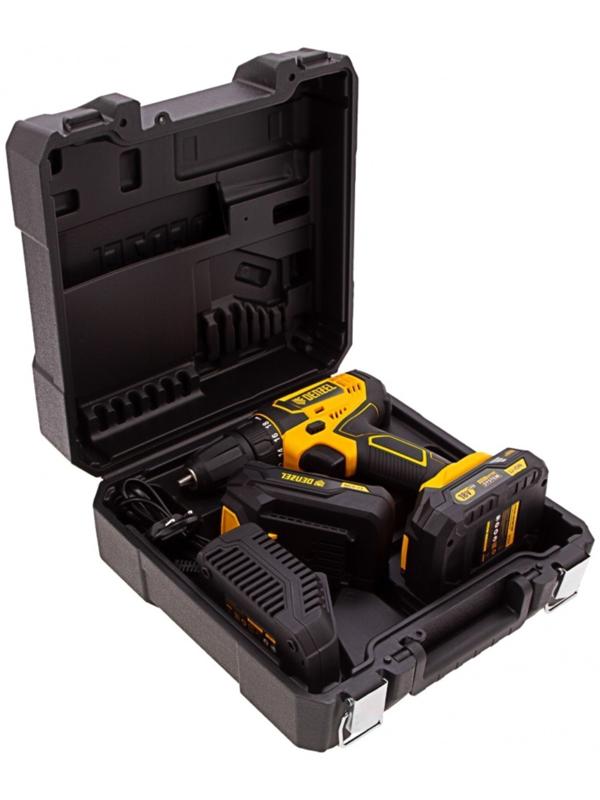 Дрель-шуруповерт Denzel 26116, аккумуляторная CDL-18-02BM, Li-Ion, 18 В, 2 акк.