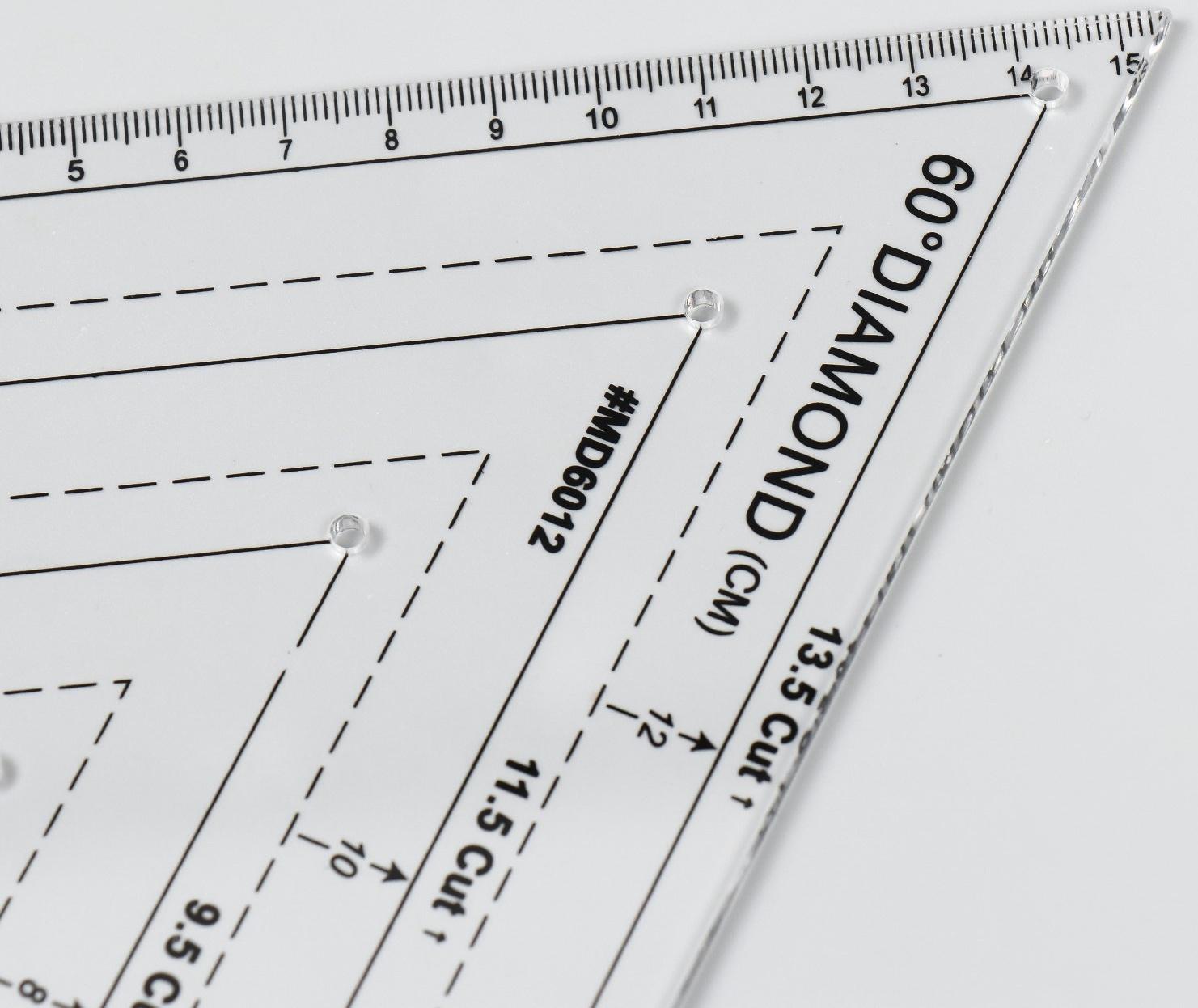 Линейки для пэчворка пластик набор 4 шт