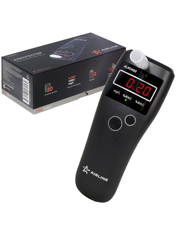 Алкотестер Airline PRO, полупроводниковый, черный