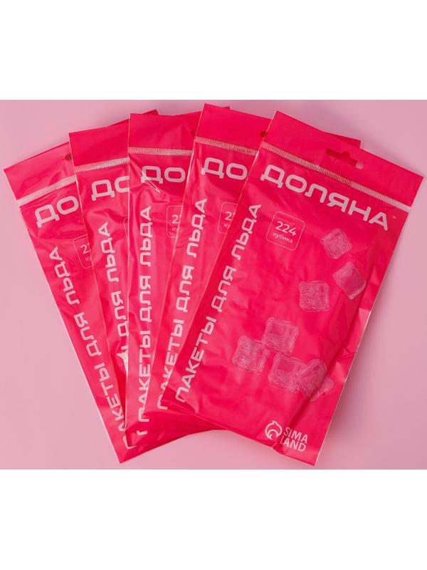 Набор пакетов для льда 224 кубика, 5 шт