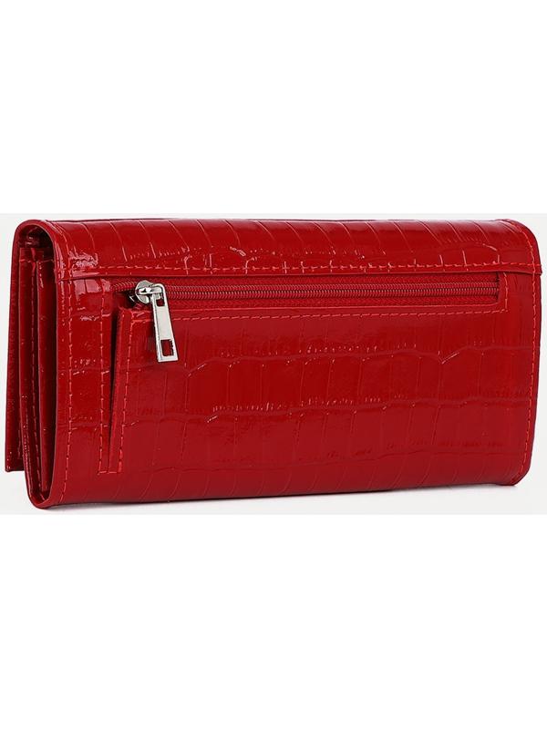 Кошелёк на кнопке, цвет красный