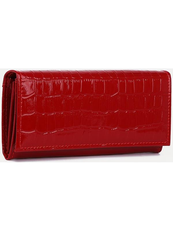 Кошелёк на кнопке, цвет красный