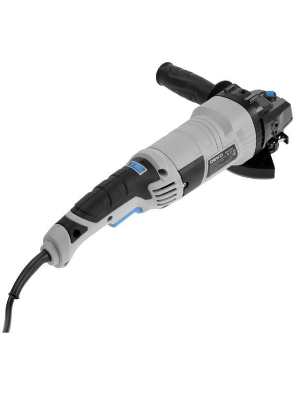 Шлифмашина угловая DEKO DKAG1850, сетевая, 1850 Вт, антивибрационная рукоятка, 11000 об/мин   967103