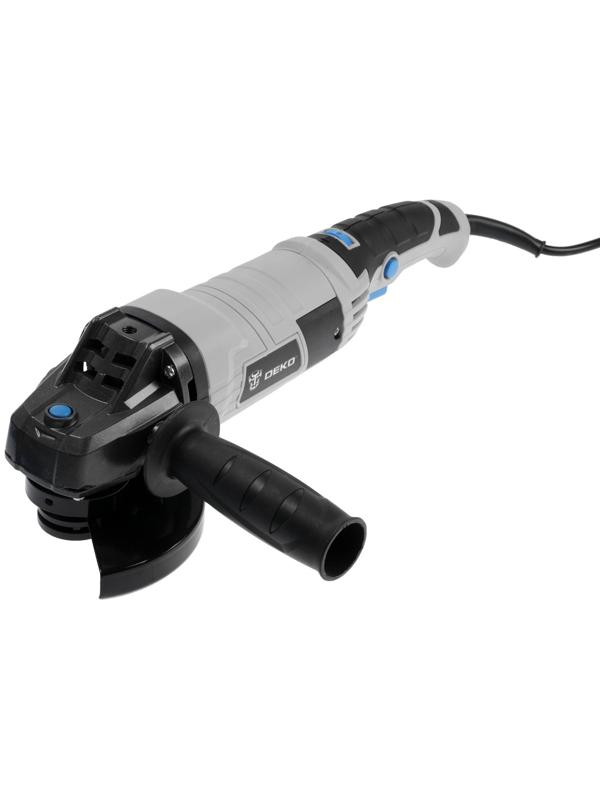 Шлифмашина угловая DEKO DKAG1850, сетевая, 1850 Вт, антивибрационная рукоятка, 11000 об/мин   967103