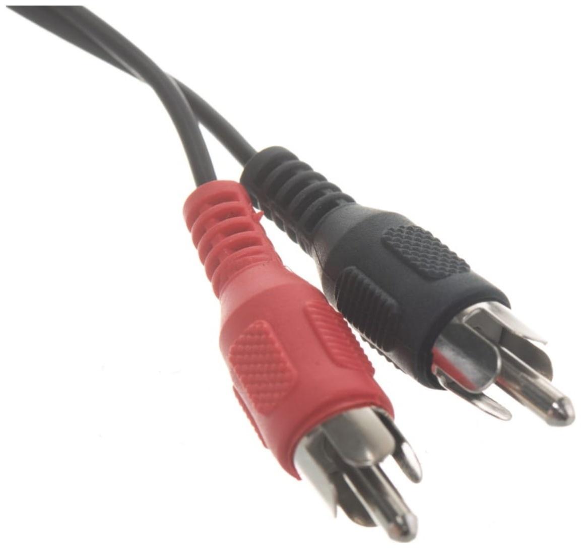 Кабель аудио/видео REXANT, 2xRCA(m)-2xRCA(m), 1.5 м, чёрный