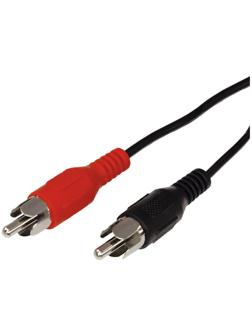 Кабель аудио/видео REXANT, 2xRCA(m)-2xRCA(m), 1.5 м, чёрный