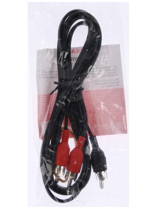 Кабель аудио/видео REXANT, 2xRCA(m)-2xRCA(m), 1.5 м, чёрный