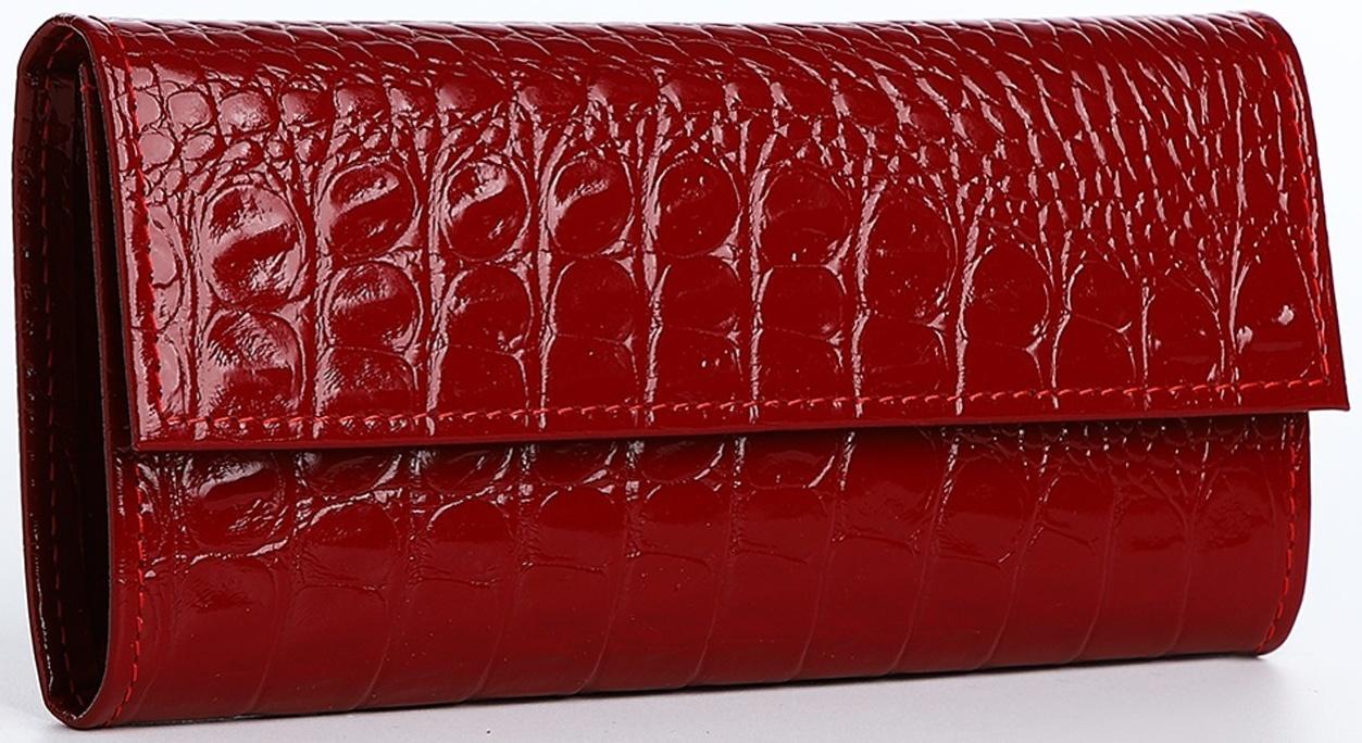 Кошелёк на кнопке, цвет красный