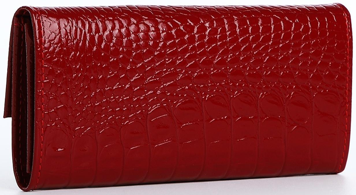 Кошелёк на кнопке, цвет красный