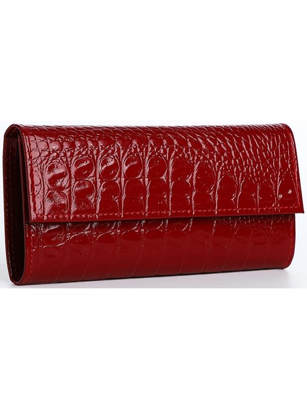 Кошелёк на кнопке, цвет красный