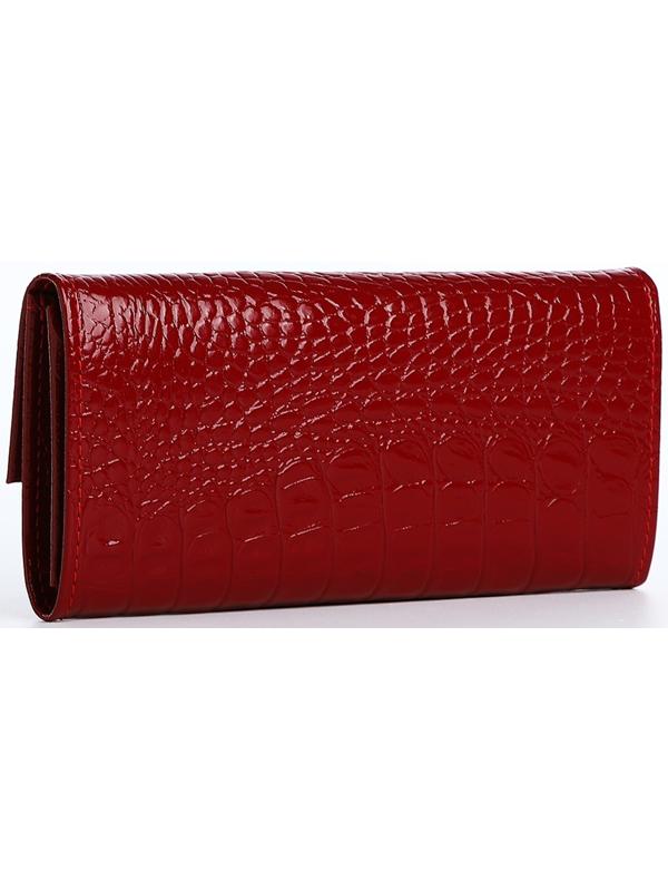 Кошелёк на кнопке, цвет красный