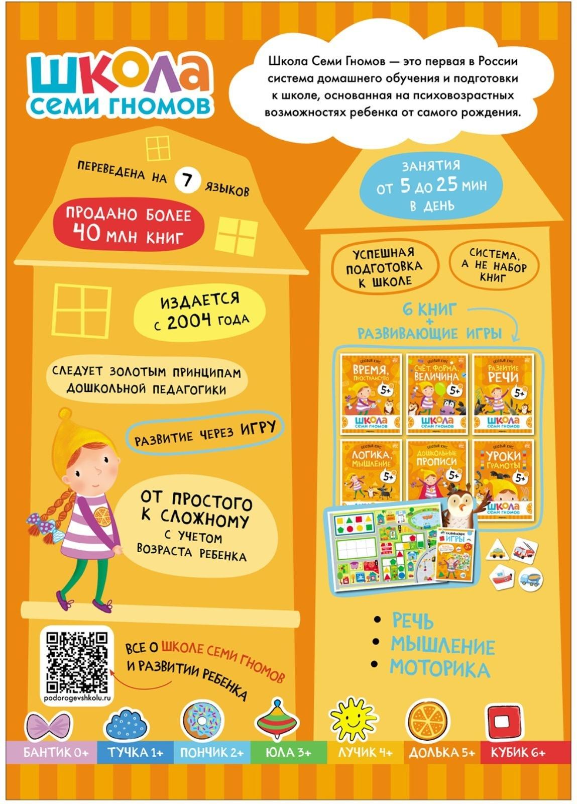 Школа Семи Гномов. Базовый курс. Комплект 5+. Денисова Д.