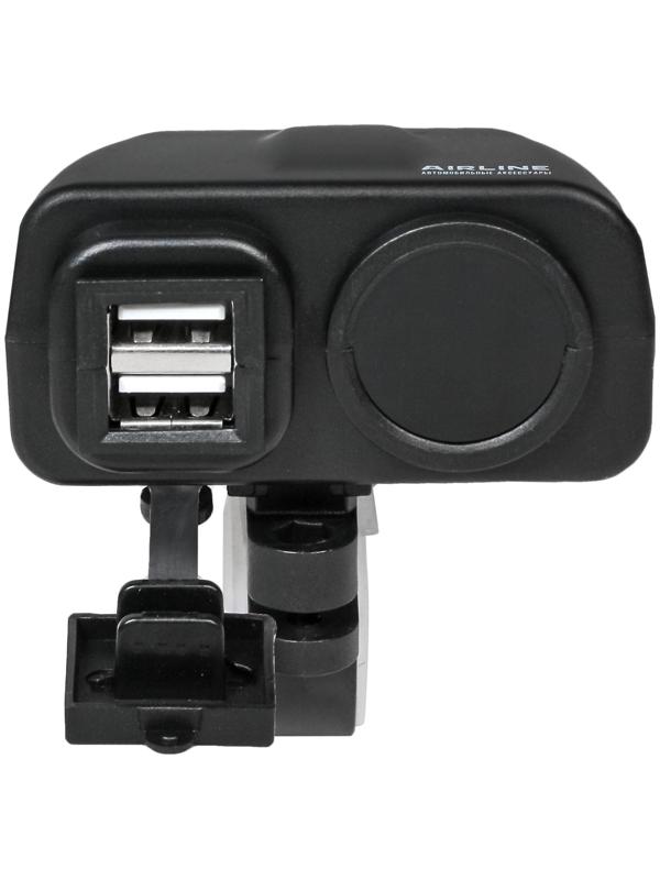 Розетка USB Airline, для мотоциклов с вольтметром и термометром 5В