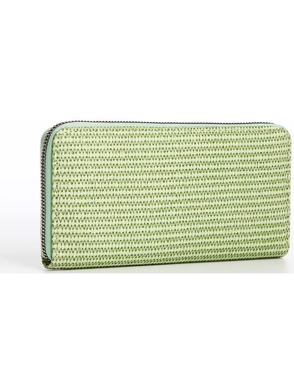 Кошелёк на молнии, цвет зелёный