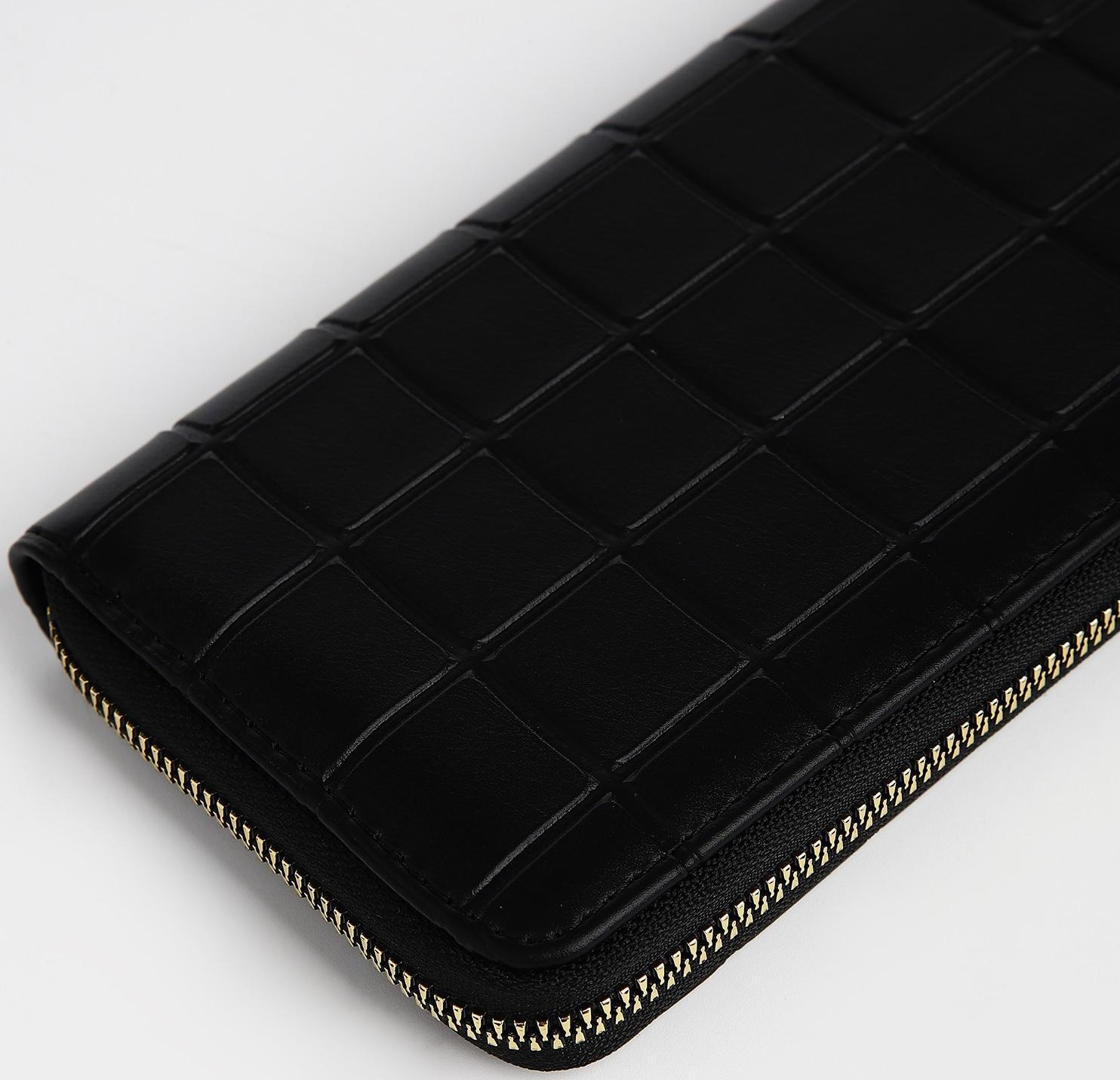 Кошелёк на молнии, цвет чёрный